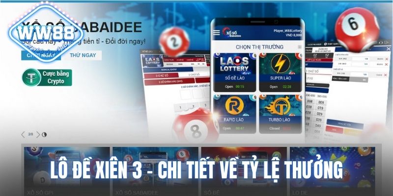 Lô đề xiên 3 - Chi tiết về tỷ lệ thưởng và cách tham gia 1 lô đề xiên 3